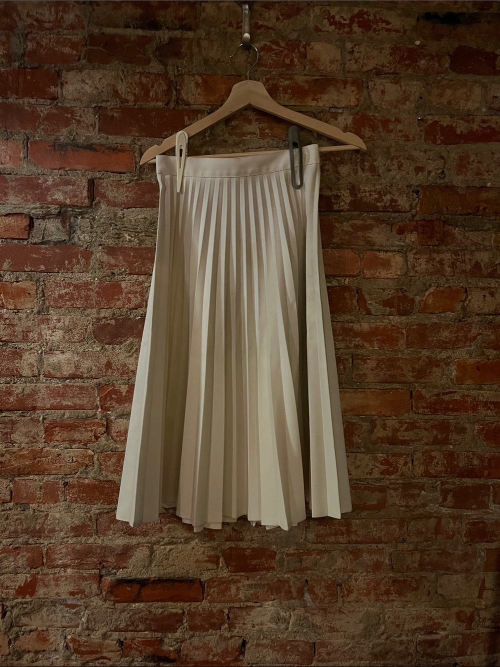 Pleated A-Line Skirt